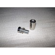 Крепление для стекла дистанционное Хром 12*25