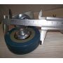 Ролик меблевий поворотний 75мм