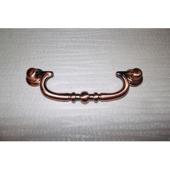 Комодная ручка 96мм Медь