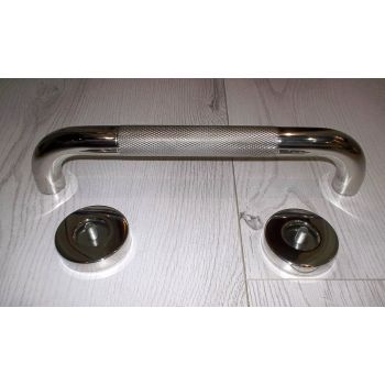 Поручень, ручка для ванної кімнати 30 см, хром, вертикальна, нержавіюча сталь