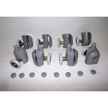 Комплект колес 23мм для душевой кабины вставка латунь (Одинарные)