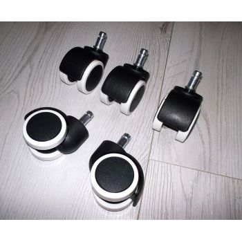 Набір коліс для офісного крісла 11 мм для ламінату