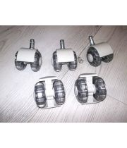 Колеса в кресло белый корпус силикон на подшипнике 11мм