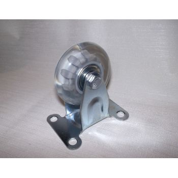 Колесо не поворотное силиконовое на подшипнике 50мм