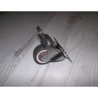 Колесо гумове зі стопором 44мм на підшипнику