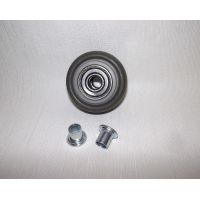 Колесо 40мм мебельное ф6 мягкая резина