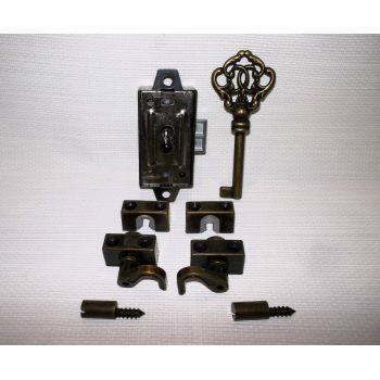 Замок с поворотом под штангу бронза